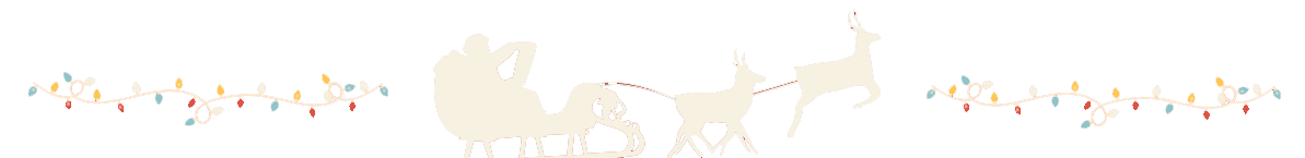 サンタとトナカイのソリ